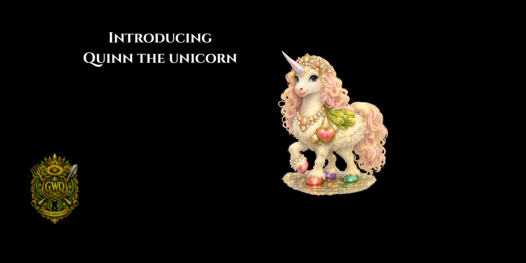 gwq collectible card quinn the unicorn blog post (1350 x 675 px)